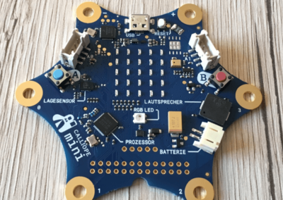 Das Calliope mini Board von vorne.