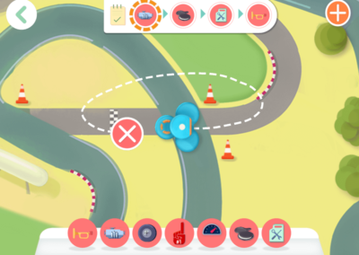 In der Path-App: Zeichne die Route!