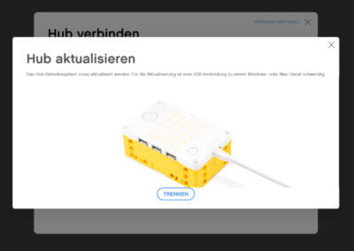 Meldung, dass der Hub aktualisiert werden muss