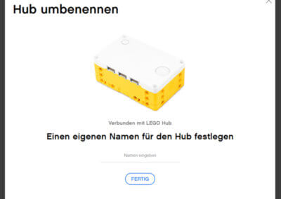 Der Hub muss einen neuen Namen bekommen.