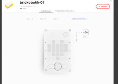 Übersichtsfenster, wenn der SPIKE per USB mit dem Computer verbunden ist