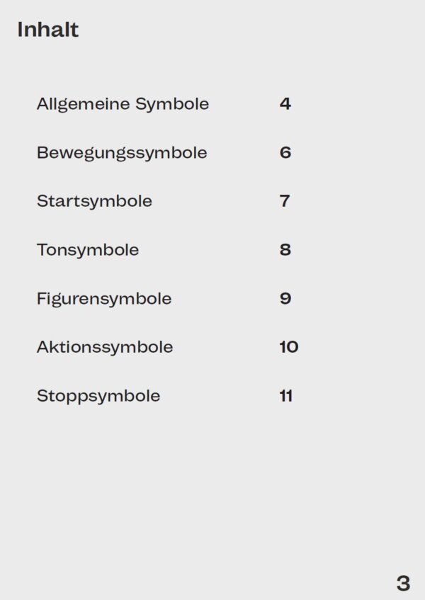 Inhaltsverzeichnis des Cheat Sheet Scratch Junior